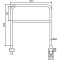 Protective bar made of steel tubing |  48 x 2.5 mm | with crossbar | for wall mounting | total width: 1000 mm | hot-dip galvanized